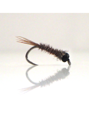 Micro pheasant tail  " Furtive "  [ Hameçon N°20 sans ardillon ]