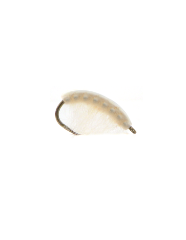 Translucent shrimp / gammarus WHITE [ hook N°14 TIEMCO 2499 SPBL ]