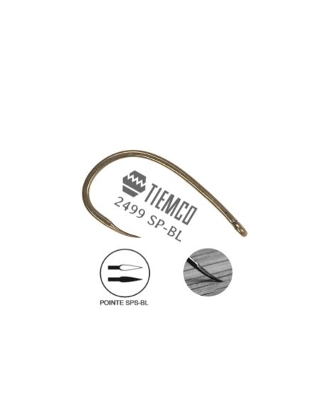 Gammare translucide BLANC [ Hameçon N°14 TIEMCO 2499 SPBL ]