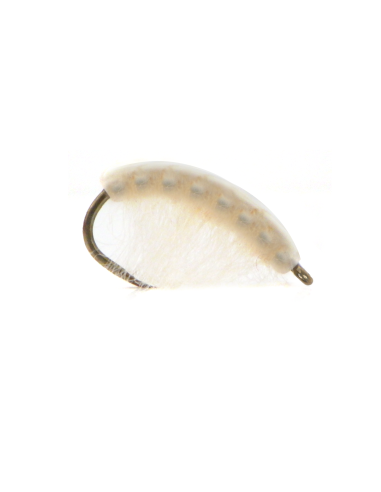 Translucent shrimp / gammarus WHITE [ hook N°10 TIEMCO 2499 SPBL ]