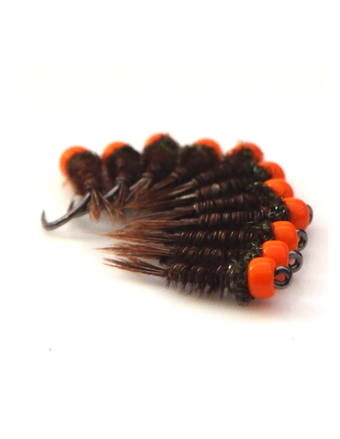 Pheasant tail Extralight " ORANGE SPOT " [ Hameçon N°18 ]