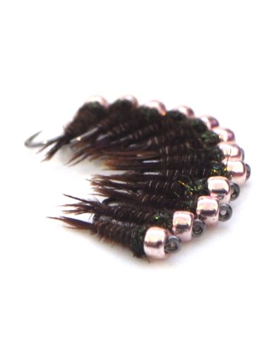 Pheasant tail Extralight " CUIVRE CLAIR " [ Hameçon N°18 ]