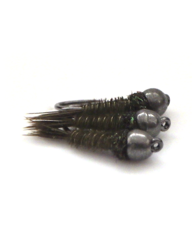 Pheasant tail " OLIVE BOMB " [ Hameçon N°12 ]