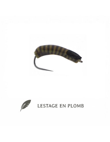 Nymphe céramique KUPA " Dark Olive " [ Hameçon N°14 ]