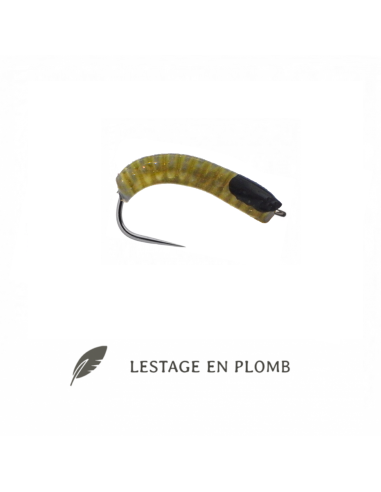 Nymphe céramique KUPA " Golden olive " [ Hameçon N°14 ]