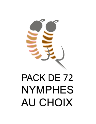 Pack de 72 nymphes au choix