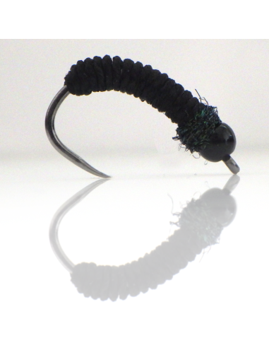 UV Caddis " Black Widow " [ Hameçon N°6 sans ardillon ]