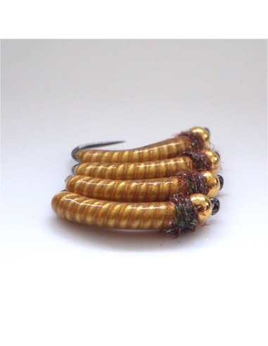 Nymphe céramique tungstène " GOLDIE "  [ Hameçon N°12 sans ardillon ]