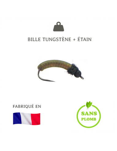 Tungsten painted lead nymph CB2 [ hook N°12 ]