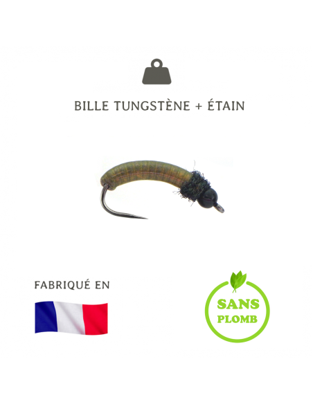 Nymphe céramique tungstène CB2 [ Hameçon N°12 ]