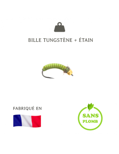 Tungsten painted lead nymph CG1 [ hook N°14 ]