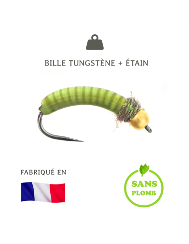 Tungsten painted lead nymph CG3 [ hook N°8 ]