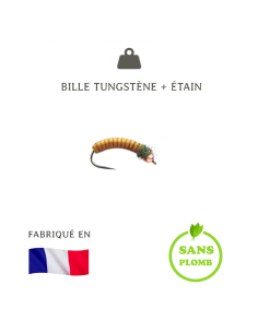 Tungsten painted lead nymph CC1 [ hook N°14 ]