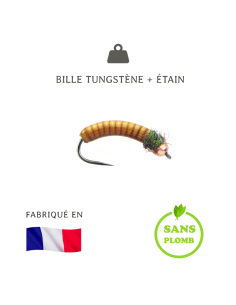 Tungsten painted lead nymph CC2 [ hook N°12 ]