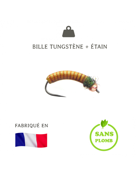 Nymphe céramique tungstène CC2 [ Hameçon N°12 ]