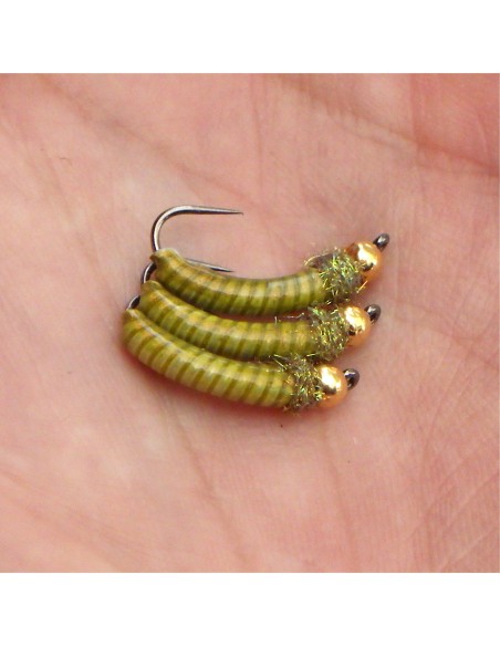 Tungsten painted lead nymph CG2 [ hook N°12 ]