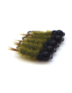 Nymphe Bombinette " Olive" [ Hameçon N°10 sans ardillon ] 2
