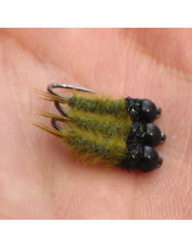 Nymphe Bombinette " Olive" [ Hameçon N°10 sans...