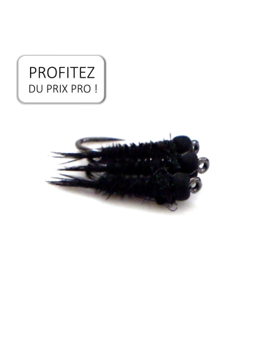 Pheasant tail légère " BLACK WIDOW " - Pack de 12