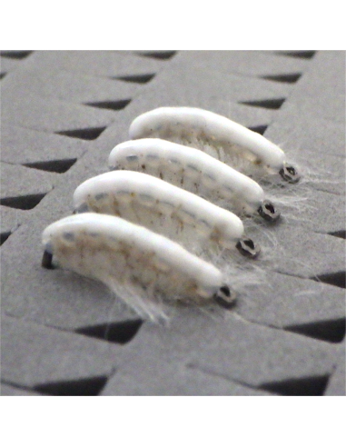 Translucent WHITE Scud [ DOHIKU Hook N°16...