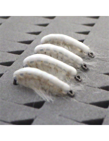 Gammare translucide BLANC [ Hameçon N°16 DOHIKU ]