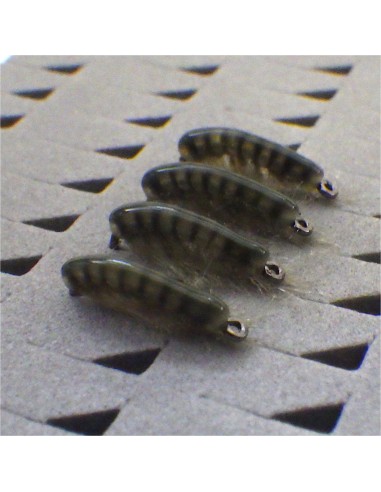 Gammare translucide OLIVE [ Hameçon N°14 DOHIKU ]