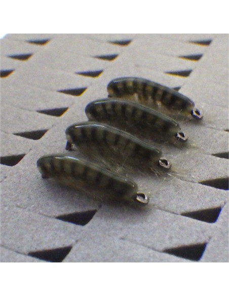 Gammare translucide OLIVE [ Hameçon N°10 DOHIKU ]