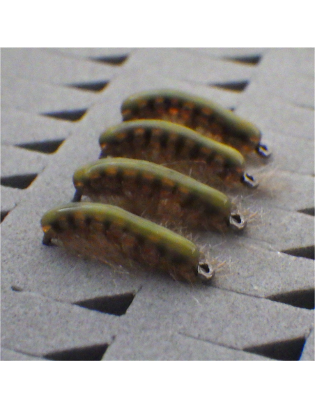 Translucent TOFFEE Scud [ DOHIKU Hook N°10 BARBLESS ]