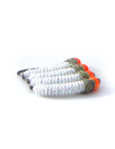 UV caddis " FLUORO WHITE " [ Hameçon N°10 sans...