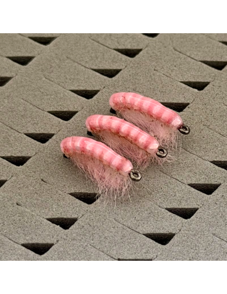 Translucent PINK Scud [ DOHIKU Hook N°14 BARBLESS ]