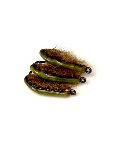 Gambas ( Gammare XXL ) CARAMEL [ Hameçon N°2 BKK AVEC...