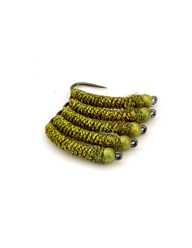 Nymphe à barbeau BBH " OLIVINE " [ Hameçon N°10...