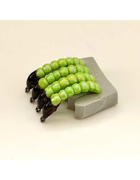 Nymphe à barbeau BBL " OLIVE " [ Hameçon N°10 sans ardillon ]