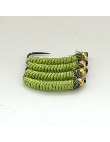 Nymphe à barbeau BBM " OLIVE " [ Hameçon N°10 sans ardillon ]