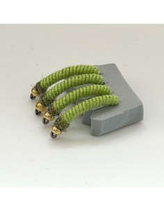 Nymphe à barbeau BBM " OLIVE " [ Hameçon N°10 sans... 2