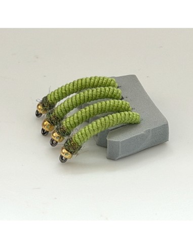 Nymphe à barbeau BBM " OLIVE " [ Hameçon N°10...