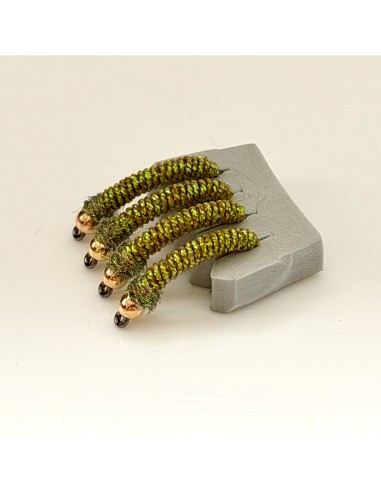 Nymphe à barbeau BBH " OLIVE " [ Hameçon N°10...