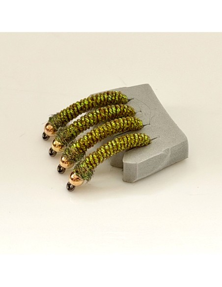 Nymphe à barbeau BBH " OLIVE " [ Hameçon N°10 sans ardillon ]