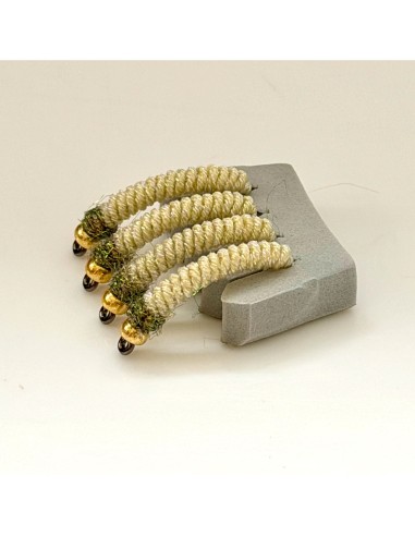 Nymphe à barbeau BBM " CRÈME " [ Hameçon N°10...