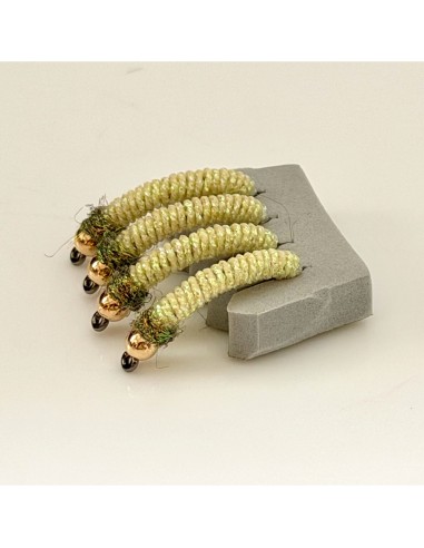 Nymphe à barbeau BBH " CRÈME " [ Hameçon N°10...