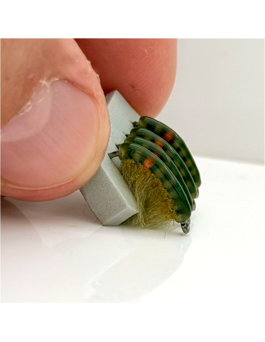 Gammare " ORANGE SPOT " OLIVE [ Hameçon N°10...