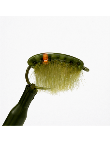 Gammare " ORANGE SPOT " OLIVE [ Hameçon N°10...