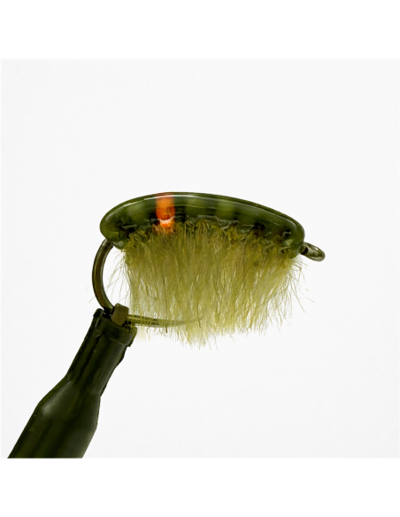 Gammare " ORANGE SPOT " OLIVE [ Hameçon N°10 DOHIKU ]