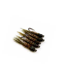 Micro-nymphe pheasant tail PPTL " BLACK OLIVE " [ Hameçon...