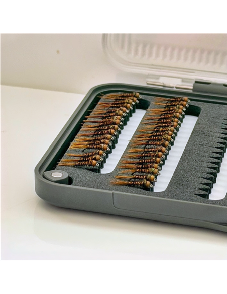 Micro-nymphe pheasant tail PPTL " CHOCOLAT " [ Hameçon N°18 ]