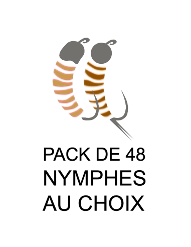 Pack de 48 nymphes au choix